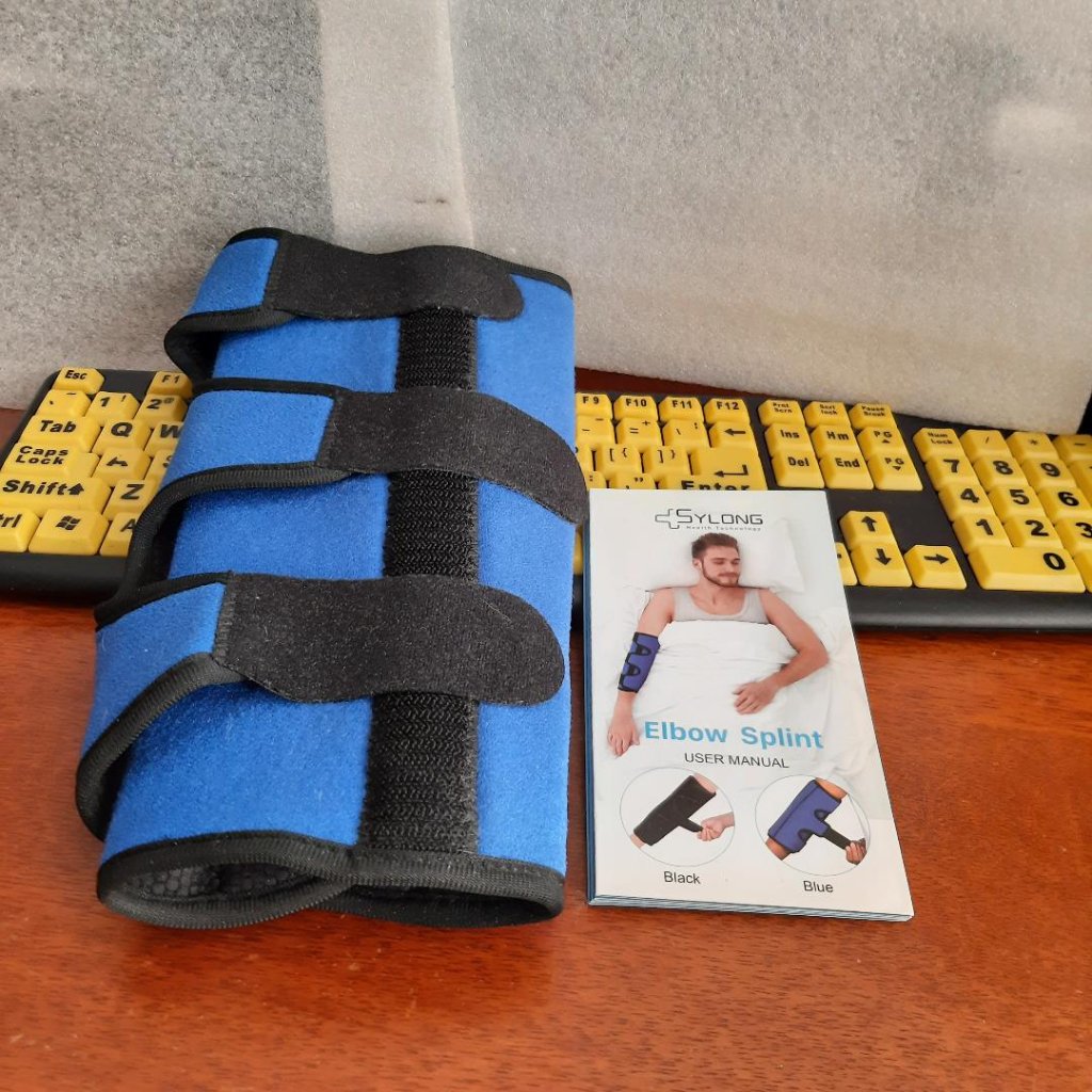 Sylong Elbow Splint Brace Cubital Tunnel Syndrome Night Sleep Support Blue LXl Sylong Elbow Splint Brace Cubital Tunnel Syndrome Night Sleep Support Blue LXl